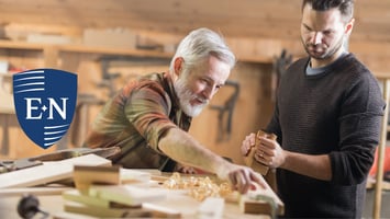 Two people ready to discuss business exit planning.